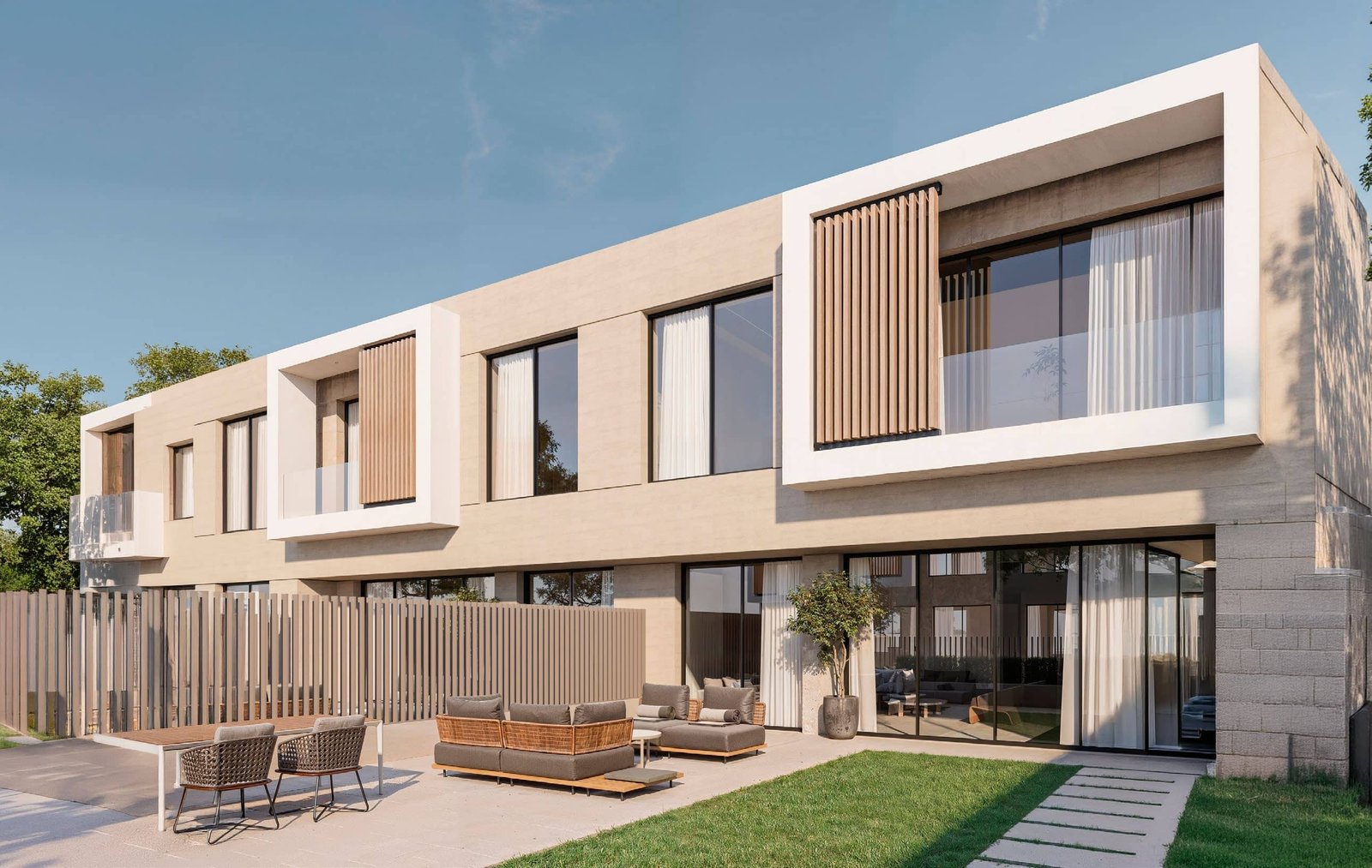 Elegant interior living space at Wadi West Townhouses Ras El Hekma Egypt, featuring open-plan design, natural light, and refined Mediterranean-inspired fin